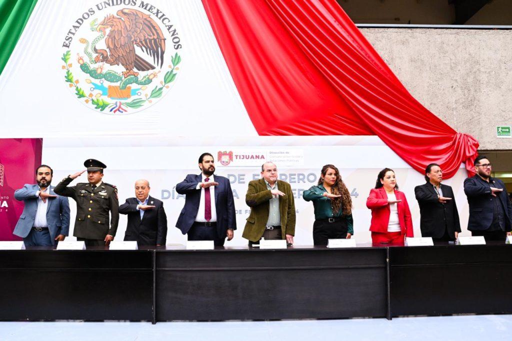 CONMEMORA XXIV AYUNTAMIENTO DE TIJUANA EL DÍA DE LA BANDERA. lasnoticias.info