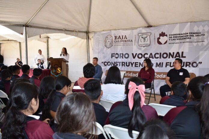 REALIZA SEGURIDAD CIUDADANA FORO VOCACIONAL “CONSTRUYENDO MI FUTURO” EN SAN QUINTÍN. lasnoticias.info