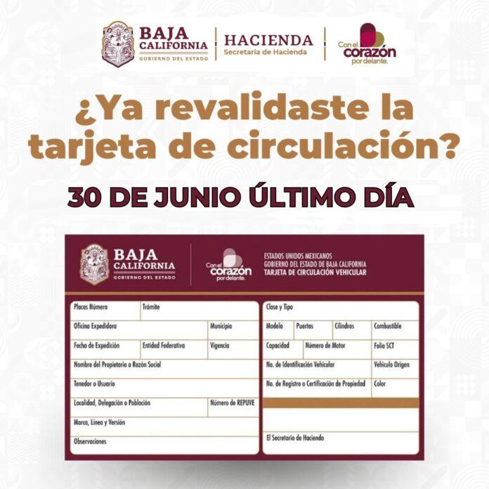 VENCE PLAZO EL 30 DE JUNIO PARA RENOVAR TARJETA DE CIRCULACIÓN. lasnoticias.info