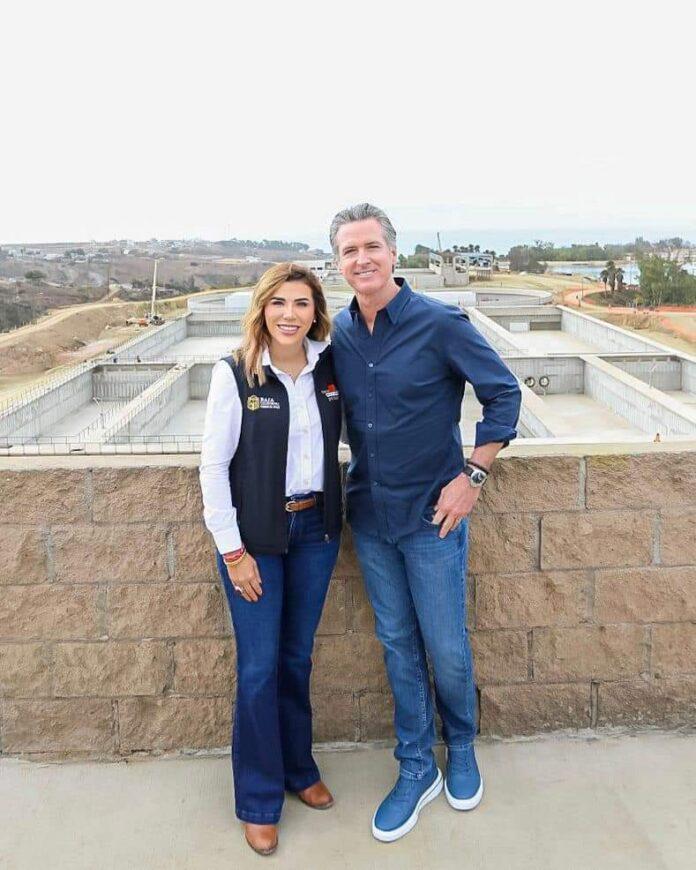 SUPERVISAN GOBERNADORA MARINA DEL PILAR Y GAVIN NEWSOM AVANCE DE OBRA EN PLANTA TRATADORA DE AGUA EN SAN ANTONIO DE LOS BUENOS. lasnoticias.info