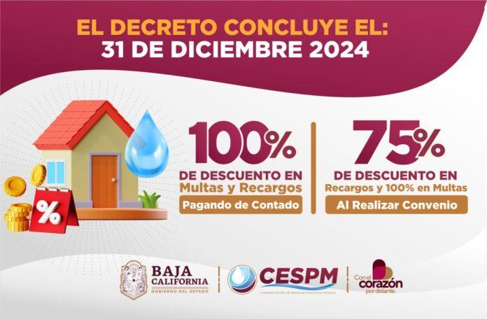 CONCLUYE EL DECRETO DE CONDONACIÓN DE RECARGOS DE AGUA EL 31 DE DICIEMBRE. lasnoticias.info